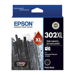 Epson 302XL Photo Blk Ink Cart